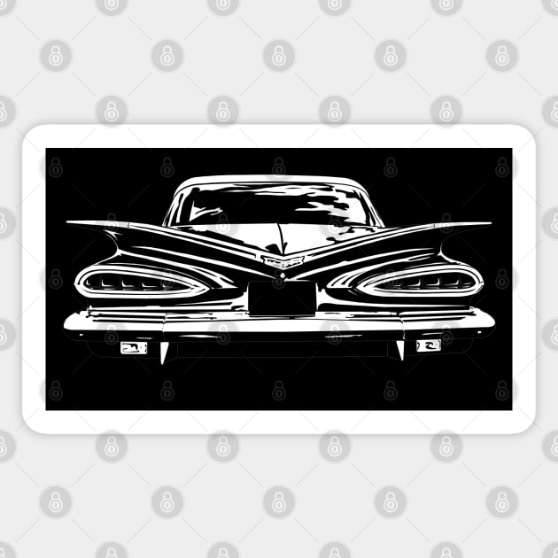 1959 Chevy Sticker by GrizzlyVisionStudio